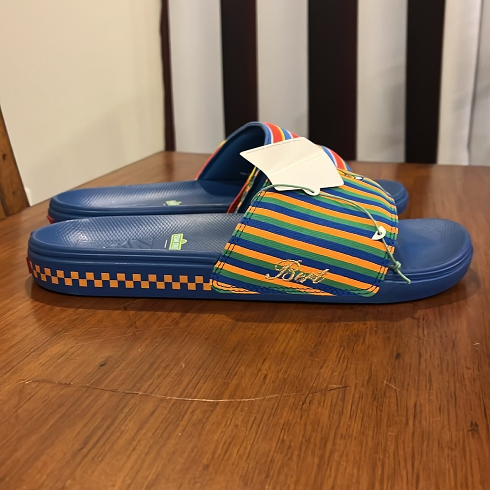 Vans x Sesame Street Bert and Ernie La Costa Slides Sandals Shoes Men’s 13 - Picture 3 of 15
